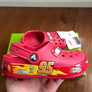 Size 13C - Crocs Classic Clog Lightning McQueen Preschool Disney Pixar Brand New